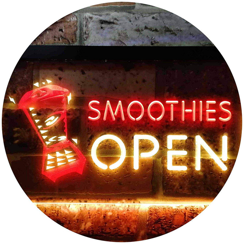 Smoothies Open LED Light Sign - LED Gift Works