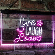 Live Laugh Love LED Light Sign - LED Gift Works