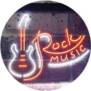 Guitar Rock Music LED Light Sign - LED Gift Works