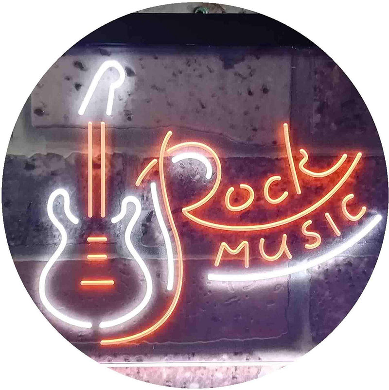 Guitar Rock Music LED Light Sign - LED Gift Works