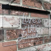 Live Laugh Love LED Light Sign - LED Gift Works