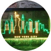 New York City Skyline Statue of Liberty LED Light Sign - LED Gift Works