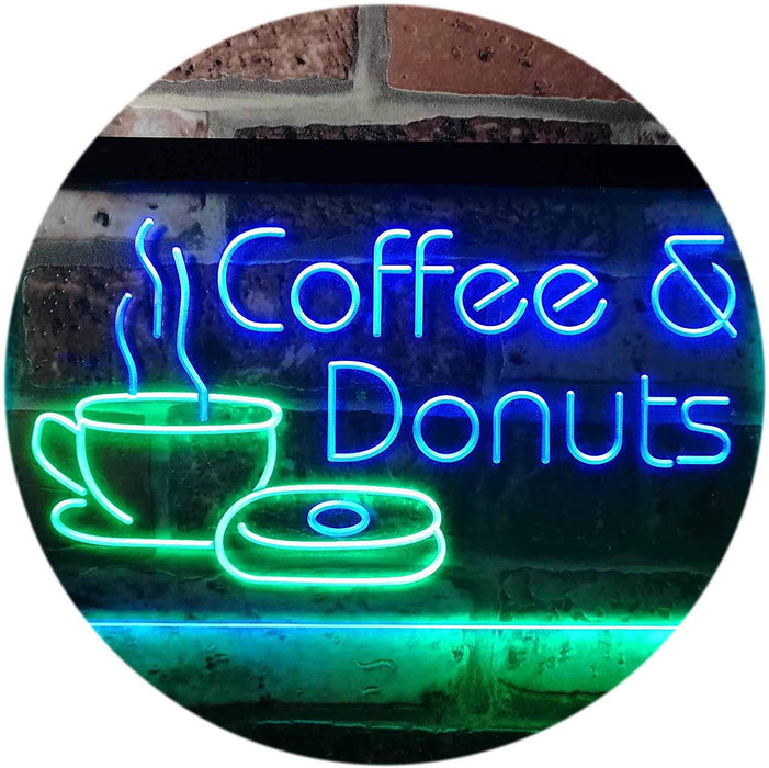Coffee Donuts LED Light Sign - Way Up Gifts