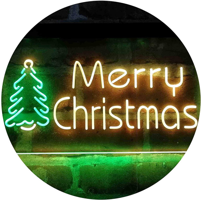 Merry Christmas Tree LED Light Sign - LED Gift Works