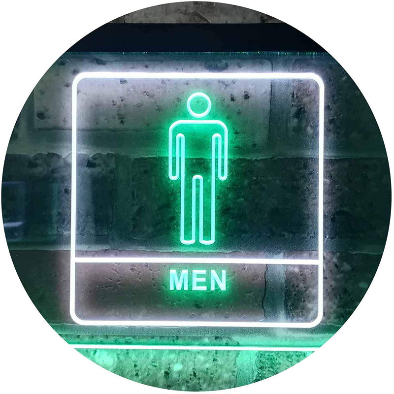Men Bathroom Restroom LED Light Sign - LED Gift Works
