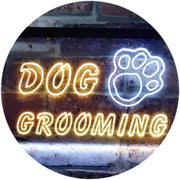 Paw Print Dog Grooming LED Light Sign - LED Gift Works