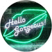 Lips Hello Gorgeous LED Light Sign - Way Up Gifts