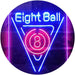 Eight Ball Pool Billiards LED Light Sign - Way Up Gifts