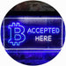 Bitcoin Accepted Here LED Light Sign - Way Up Gifts