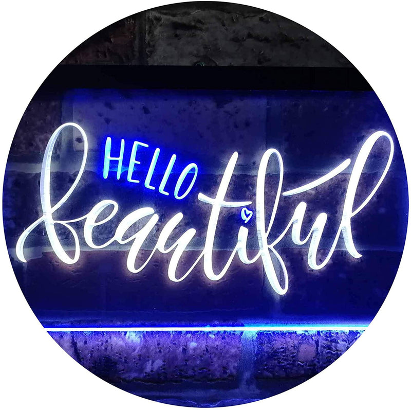 Hello Beautiful LED Light Sign - LED Gift Works