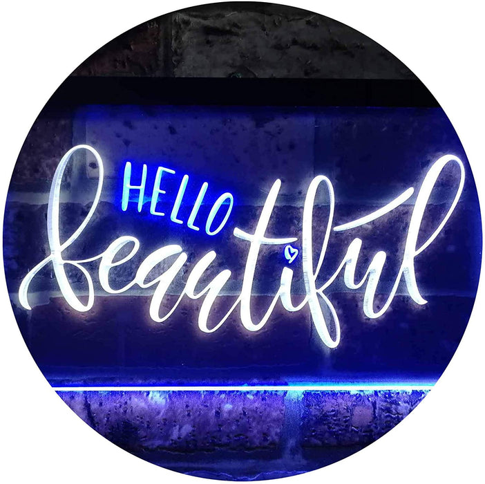 Hello Beautiful LED Light Sign - Way Up Gifts