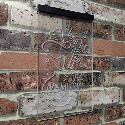 Cowboy Guitar Live Music LED Light Sign - Way Up Gifts