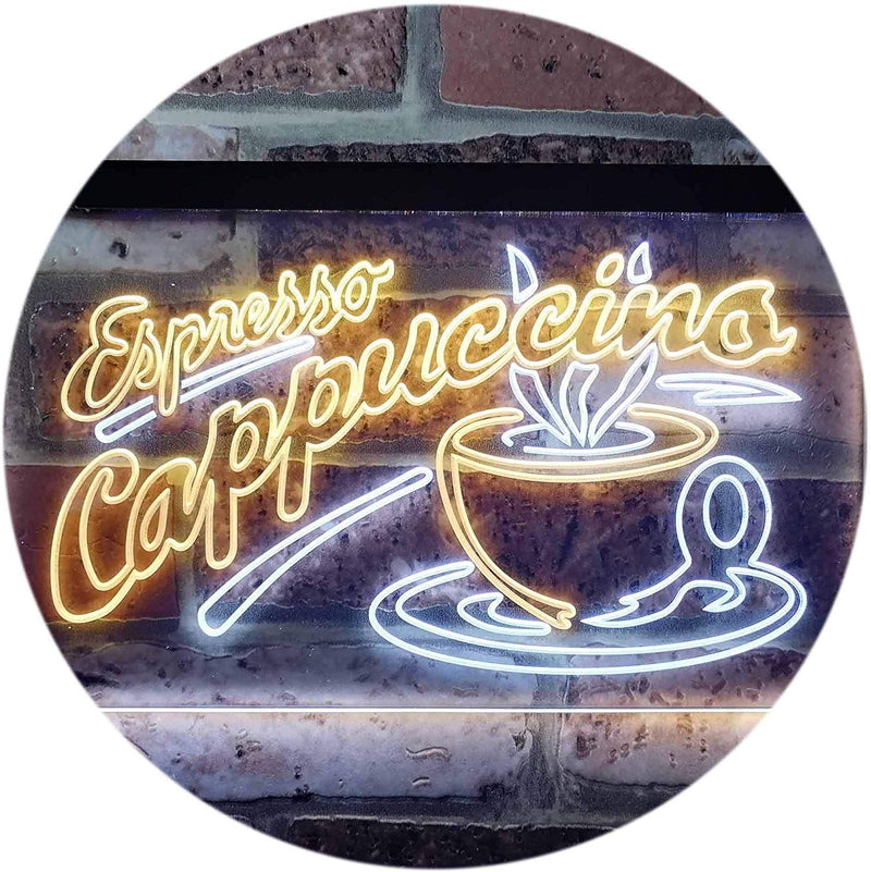 Coffee Shop Espresso Cappuccino LED Light Sign - LED Gift Works