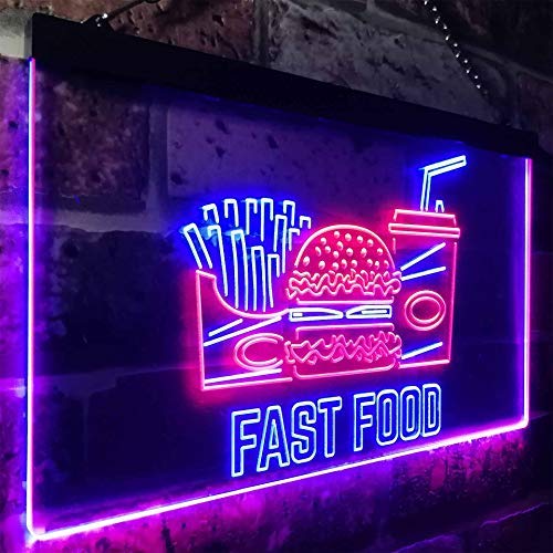 Fast Food LED Light Sign - LED Gift Works