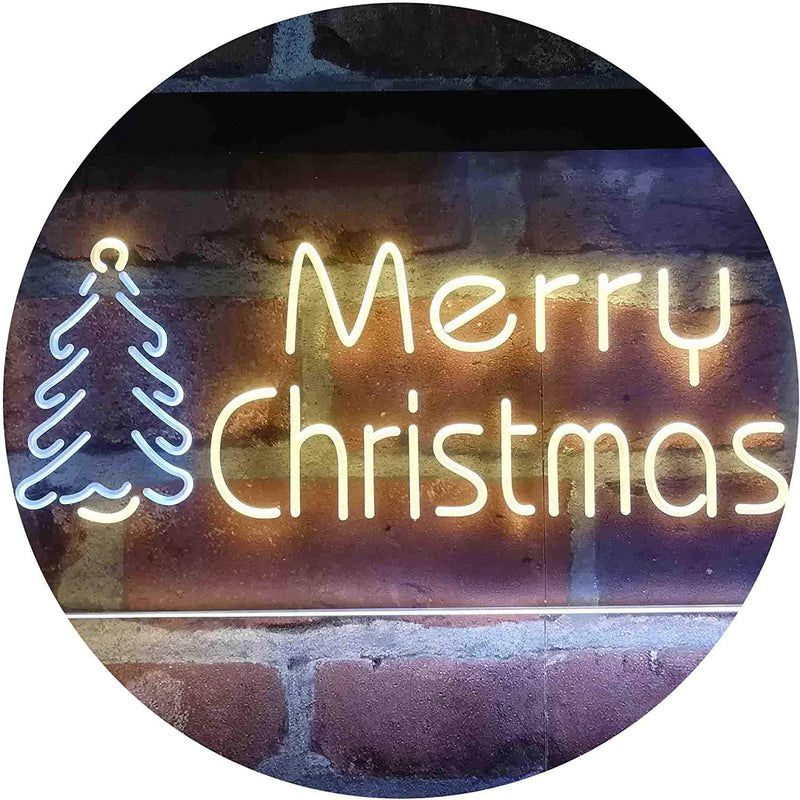 Merry Christmas Tree LED Light Sign - LED Gift Works