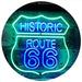 Historic Route 66 LED Light Sign - Way Up Gifts