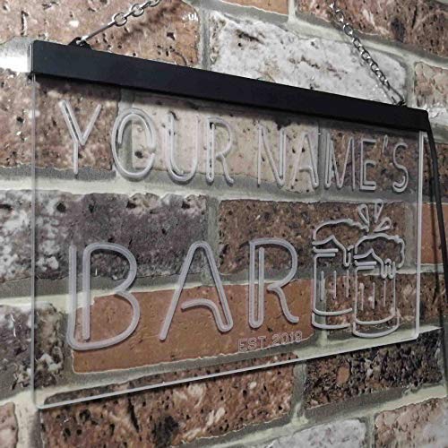 Personalized Beer Mugs Bar LED Light Sign - Way Up Gifts