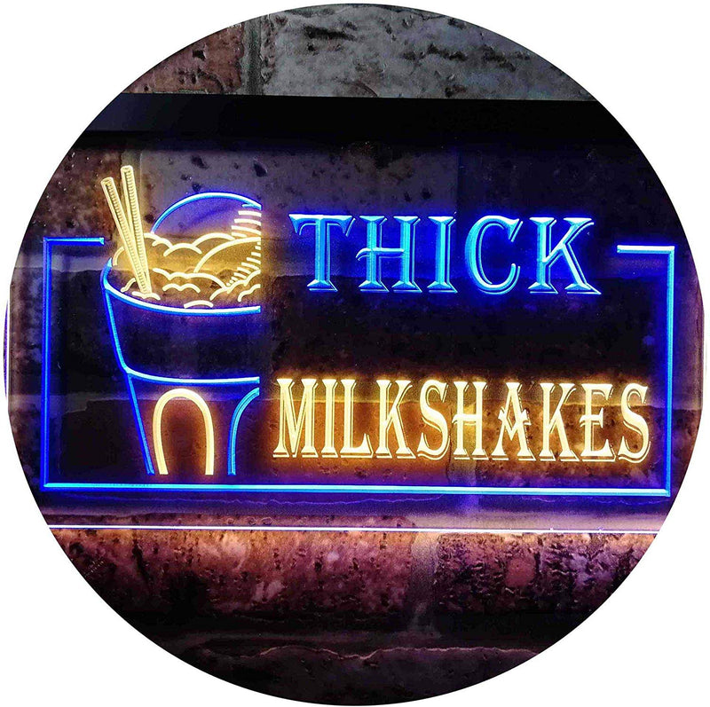 Thick Milkshakes LED Light Sign - LED Gift Works