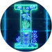 Family Name Letter I Monogram Initial LED Light Sign - Way Up Gifts