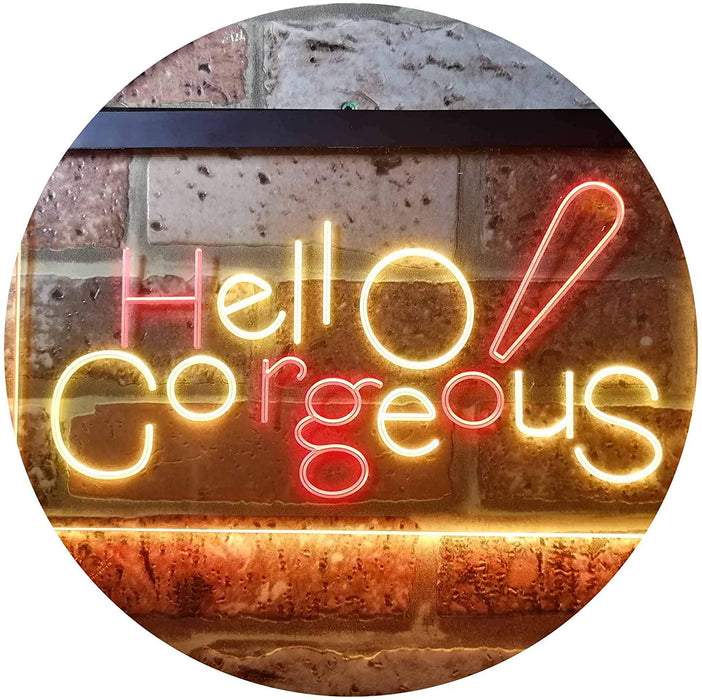 Beauty Shop Hello Gorgeous LED Light Sign - Way Up Gifts