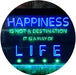 Happiness is a Way of Life Quotes Bedroom Decor LED Light Sign - Way Up Gifts
