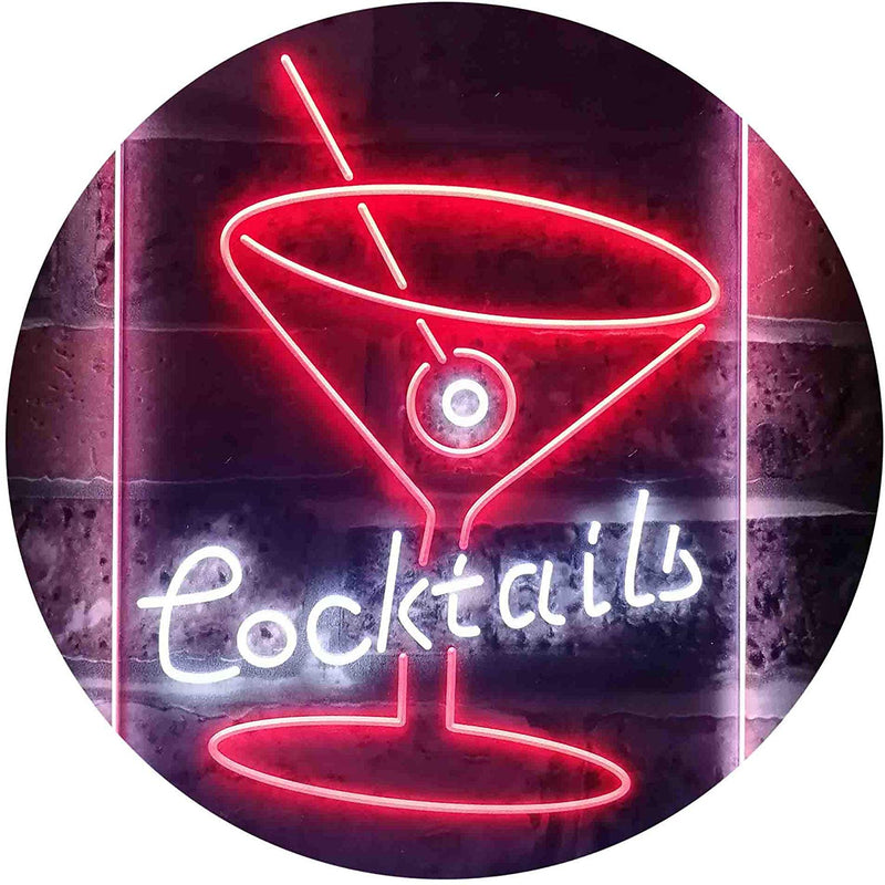 Cocktails LED Light Sign - LED Gift Works
