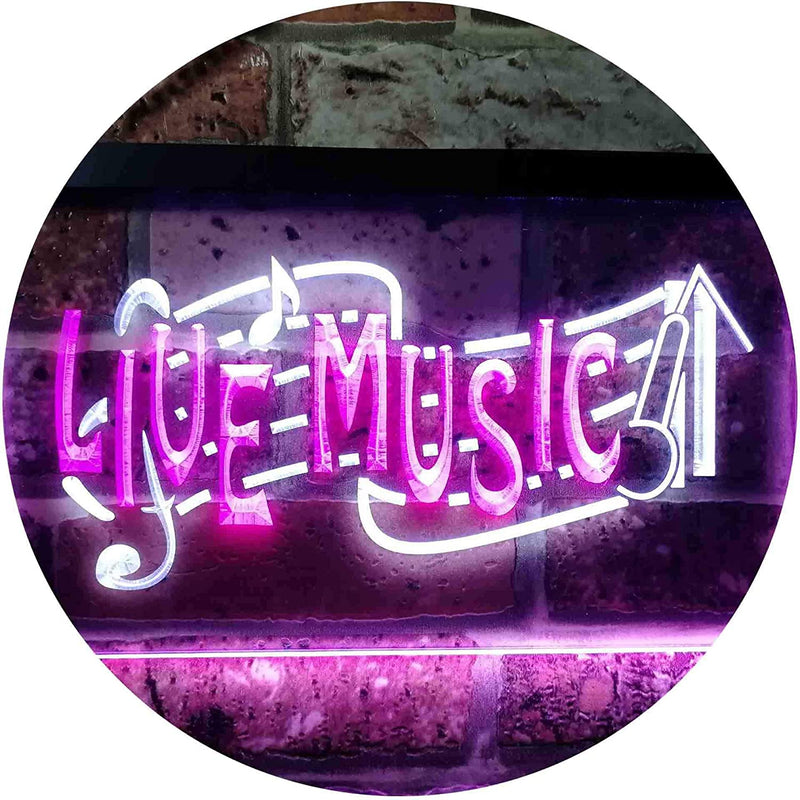 Live Music LED Light Sign - LED Gift Works