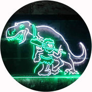 Caveman Dinosaur LED Light Sign - LED Gift Works