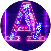 Family Name Letter A Monogram Initial LED Light Sign - LED Gift Works