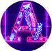 Family Name Letter A Monogram Initial LED Light Sign - Way Up Gifts