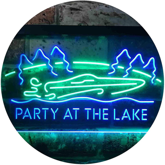 Party at The Lake Cabin Decor LED Light Sign - Way Up Gifts
