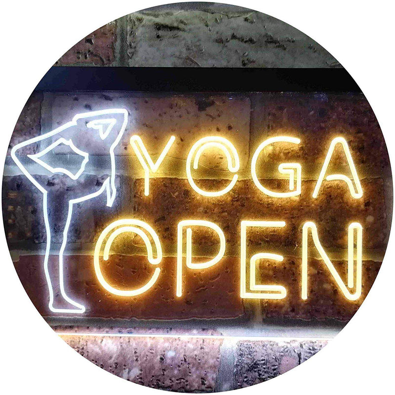 Open Yoga LED Light Sign - LED Gift Works