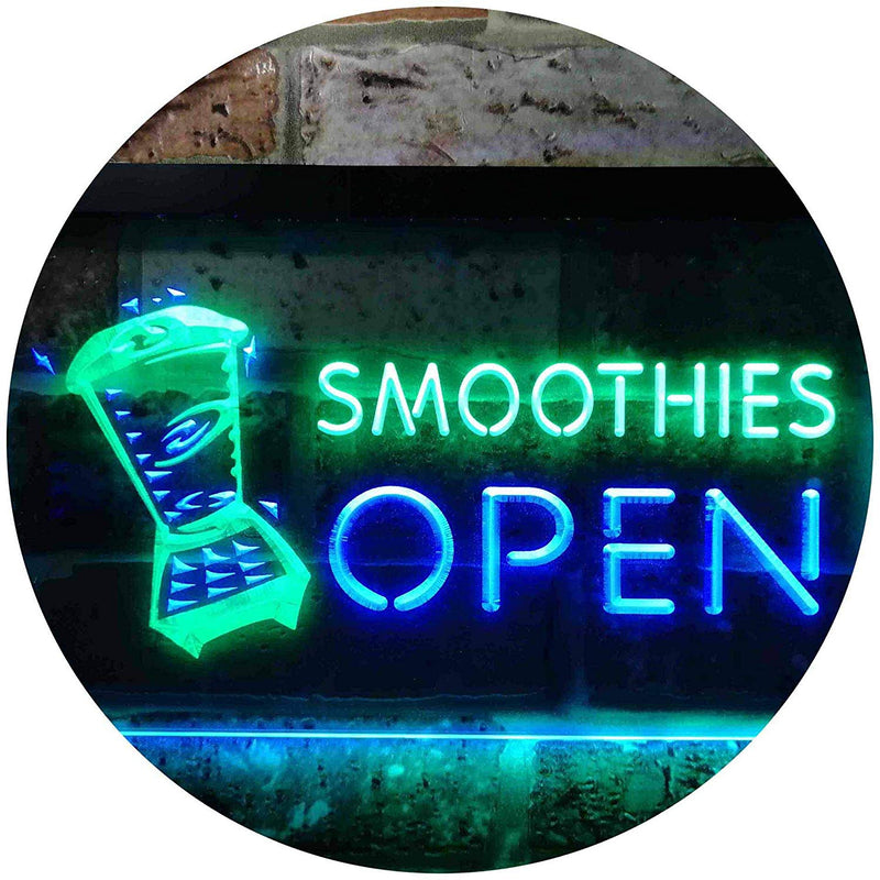 Smoothies Open LED Light Sign - LED Gift Works