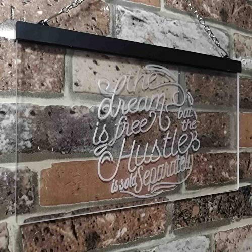 Dream Free Hustle Sold Separately LED Light Sign - Way Up Gifts