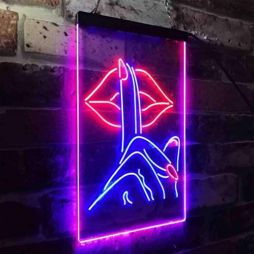 Finger Nail On Lip Beauty Salon LED Light Sign - LED Gift Works