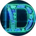 Family Name Letter D Monogram Initial LED Light Sign - Way Up Gifts