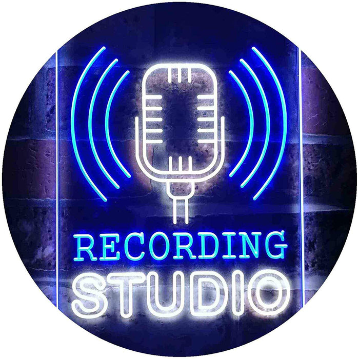 Microphone Recording Studio LED Light Sign - Way Up Gifts