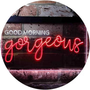Girlfriend Gift Good Morning Gorgeous LED Light Sign - LED Gift Works