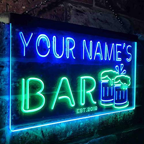 Personalized Beer Mugs Bar LED Light Sign - LED Gift Works