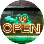 Open Toothbrush Dentist LED Light Sign - LED Gift Works