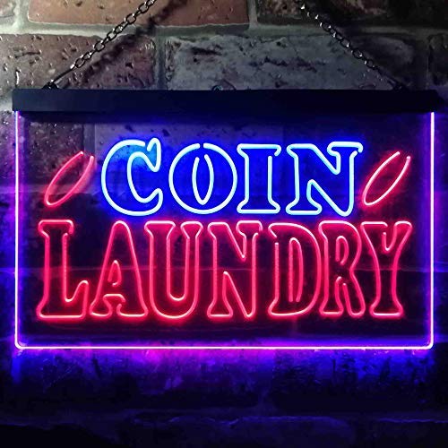 Laundromat Coin Laundry LED Light Sign - Way Up Gifts