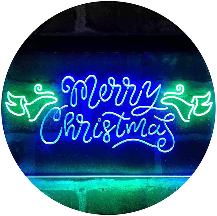 Merry Christmas Wing Decoration LED Light Sign - Way Up Gifts