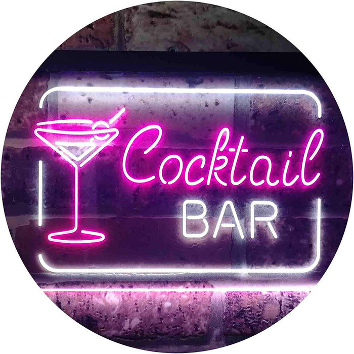 Cocktail Bar LED Light Sign - Way Up Gifts