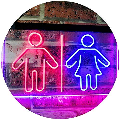 Men Women Bathroom Restroom LED Light Sign - Way Up Gifts
