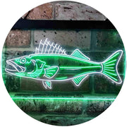 Walleye Fish Fishing Bait Store LED Light Sign - LED Gift Works