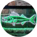 Walleye Fish Fishing Bait Store LED Light Sign - Way Up Gifts