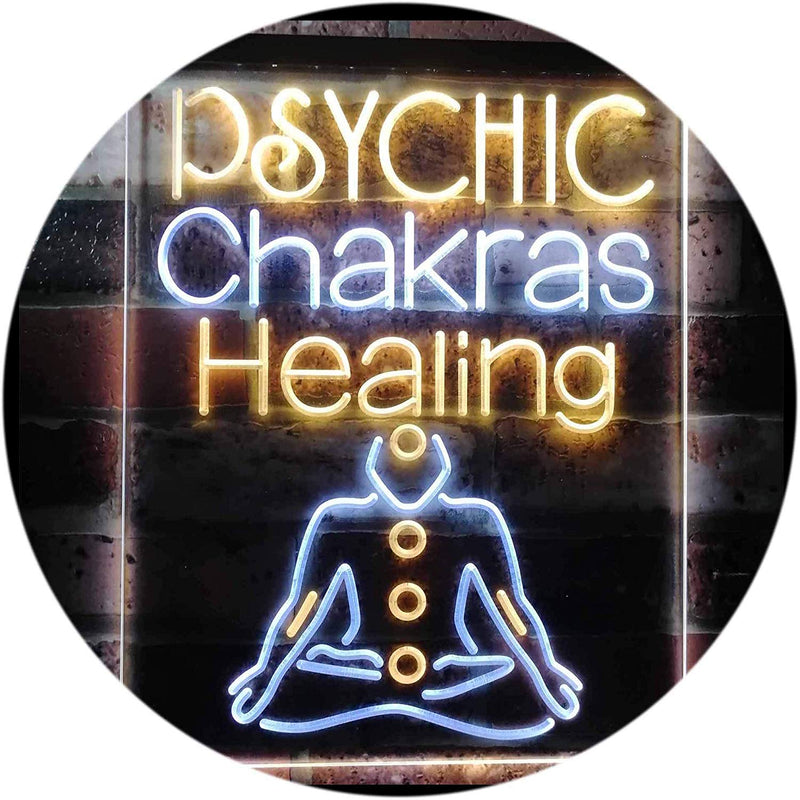 Psychic Chakras Healing LED Light Sign - LED Gift Works