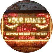 Personalized Bistro LED Light Sign - LED Gift Works