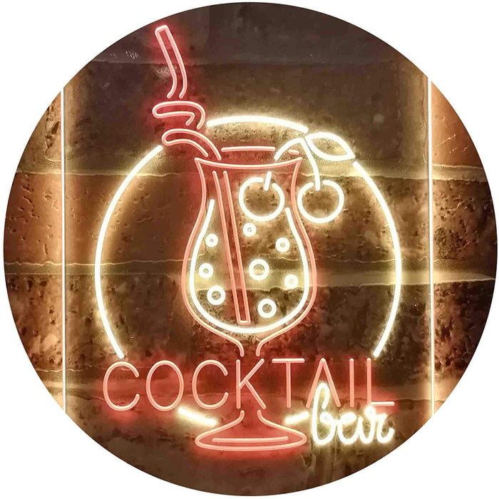 Cocktail Bar LED Light Sign - Way Up Gifts
