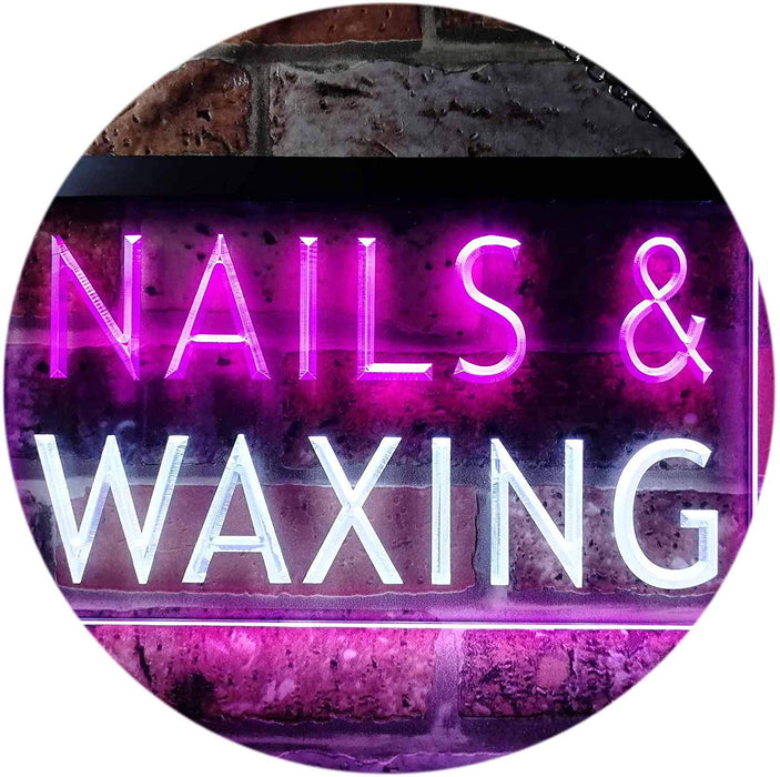 Beauty Salon Nails Waxing LED Light Sign - Way Up Gifts